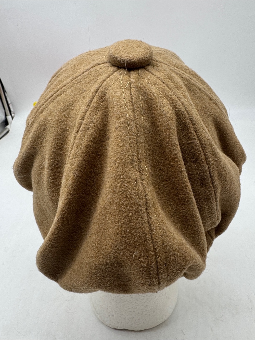 Tan Wool Page Boy Cap - Picture 3 of 4